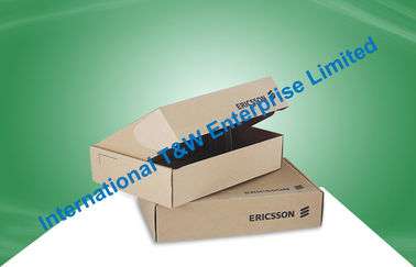 Corrugated paper packaging box for portable hard drive, recyclable, eco-friendly, protect products