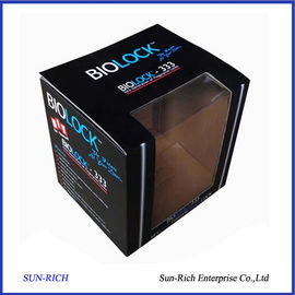 Colorful corrugated paper packaging box with window CBX-006