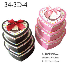 Custom heart shaped cardboard gift boxes 34-3D-4