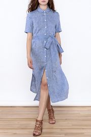 Women Casual Button Down Solid Midi Linen Dresses ladies